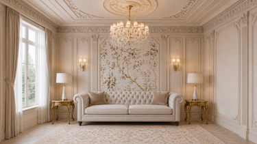 Westgate sofa in an ornate traditional room with natural light