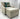 Alexander upholstered chair with a coordinating ottoman and a patterned accent pillow, shown together in a studio.