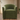 Dimitri barrel armchair in olive green velvet fabric styled in a room with light wood floors by Black Label Home