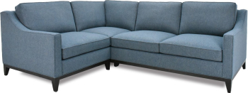 Cressida sectional in wool flannel