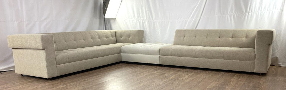 Blind tufted sectional