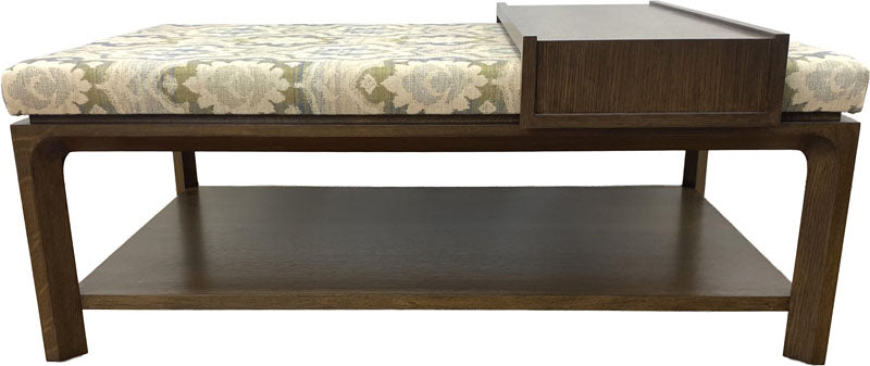 Custom ottoman table in white oak
