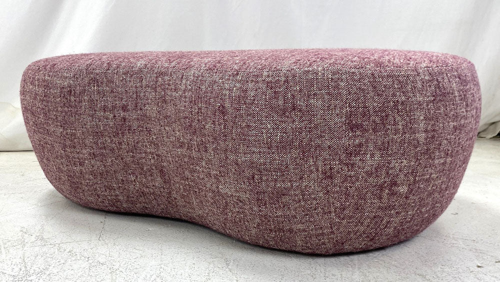 Custom bean-shaped ottoman