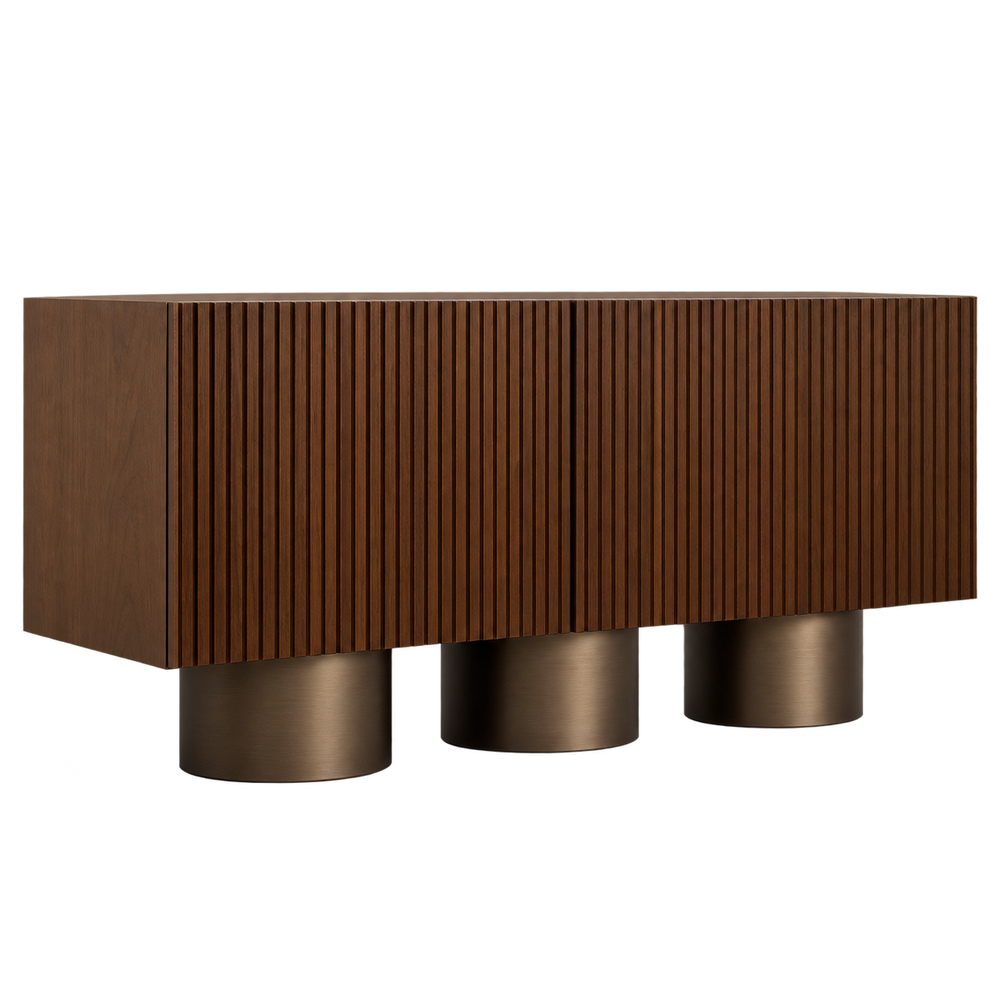 Crosby Fluted Walnut Sideboard