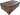 Brown leather rectangle Brentwood