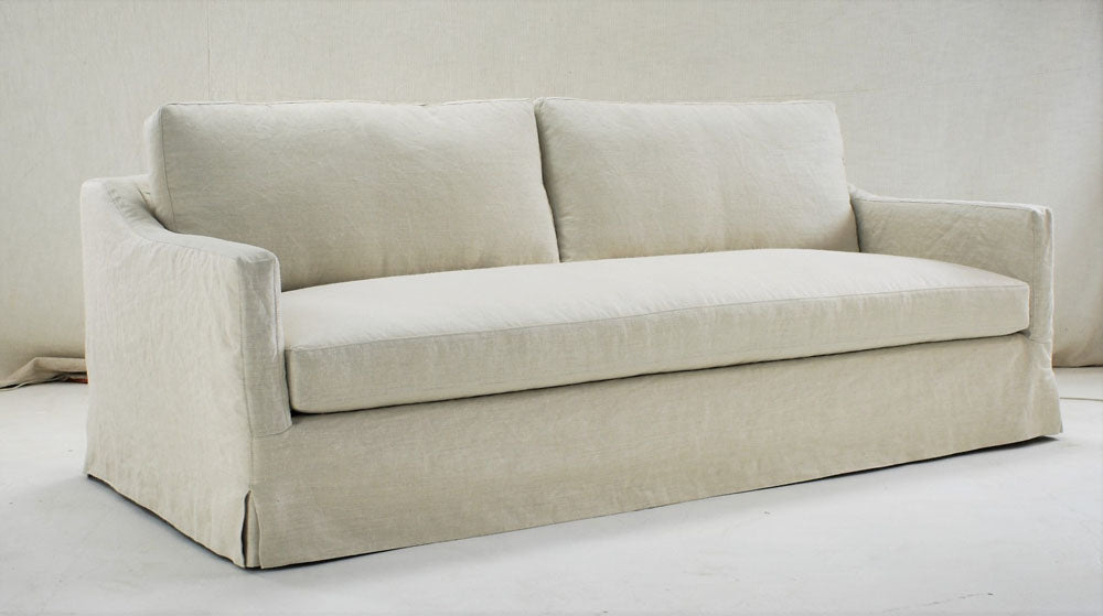 Slipcovered sofa