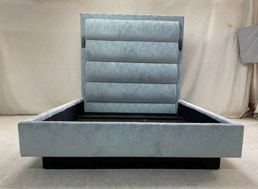 Custom bed with reading lights