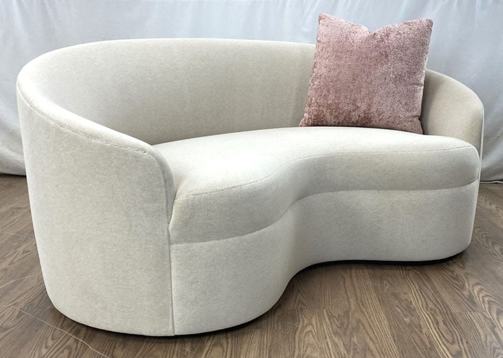 Curved settee