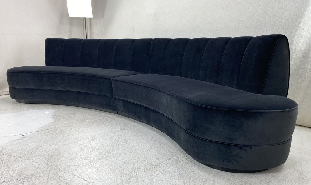 Custom curved sofa