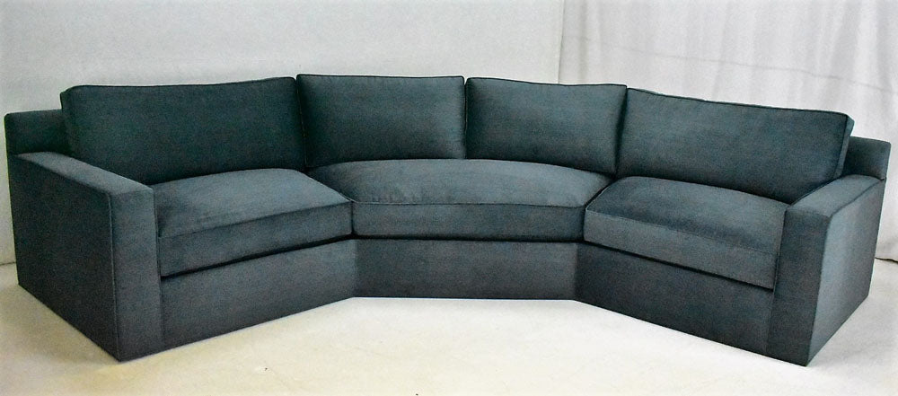Custom angled sofa