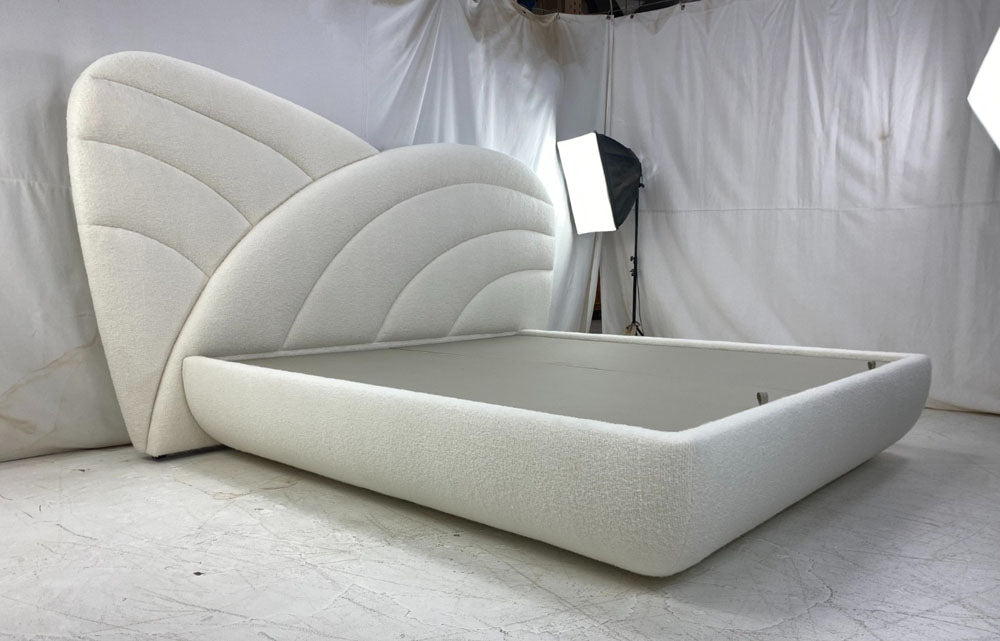 Angle view of art deco bed