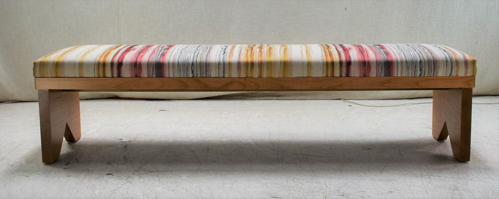 Custom bench in Pollock True Horizon Sunset