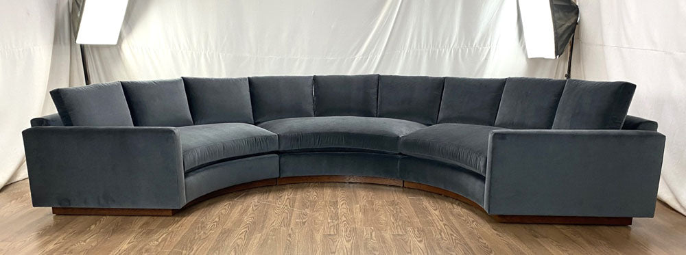 Custom curved sectional