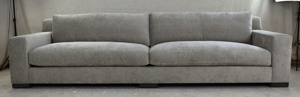 10' custom sofa in Regal Solo Fog