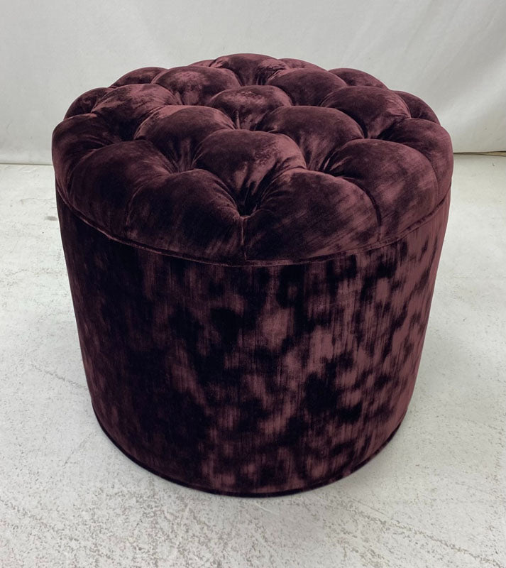 Diamond tufted stool