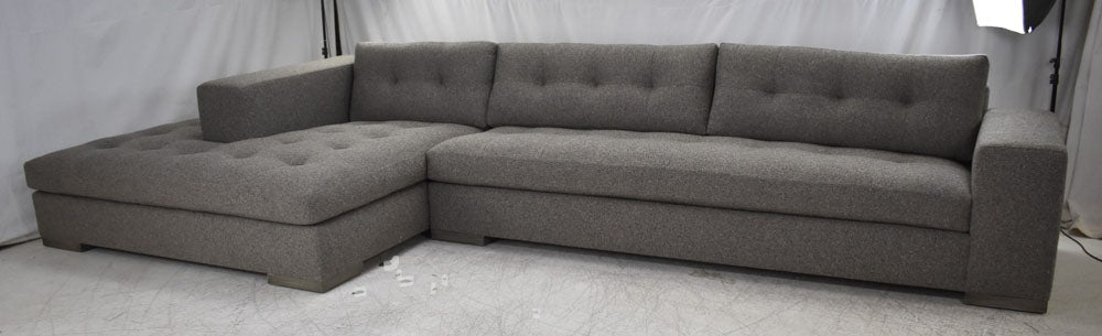 Sectional with peninsula chaise