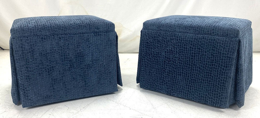 Pair of skirted stools