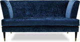 Venetian sofa in navy velvet