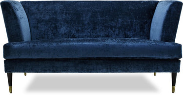 Venetian sofa in navy velvet