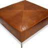 Warner ottoman in leather