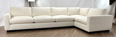 sectional in Wiley Parchment fabric