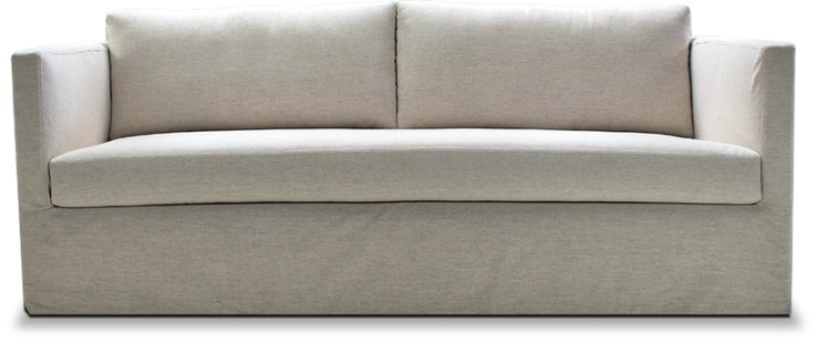 Santa Barbara slipcovered sofa in CRYPTON Nomad-Snow