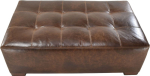 Brentwood ottoman in leather